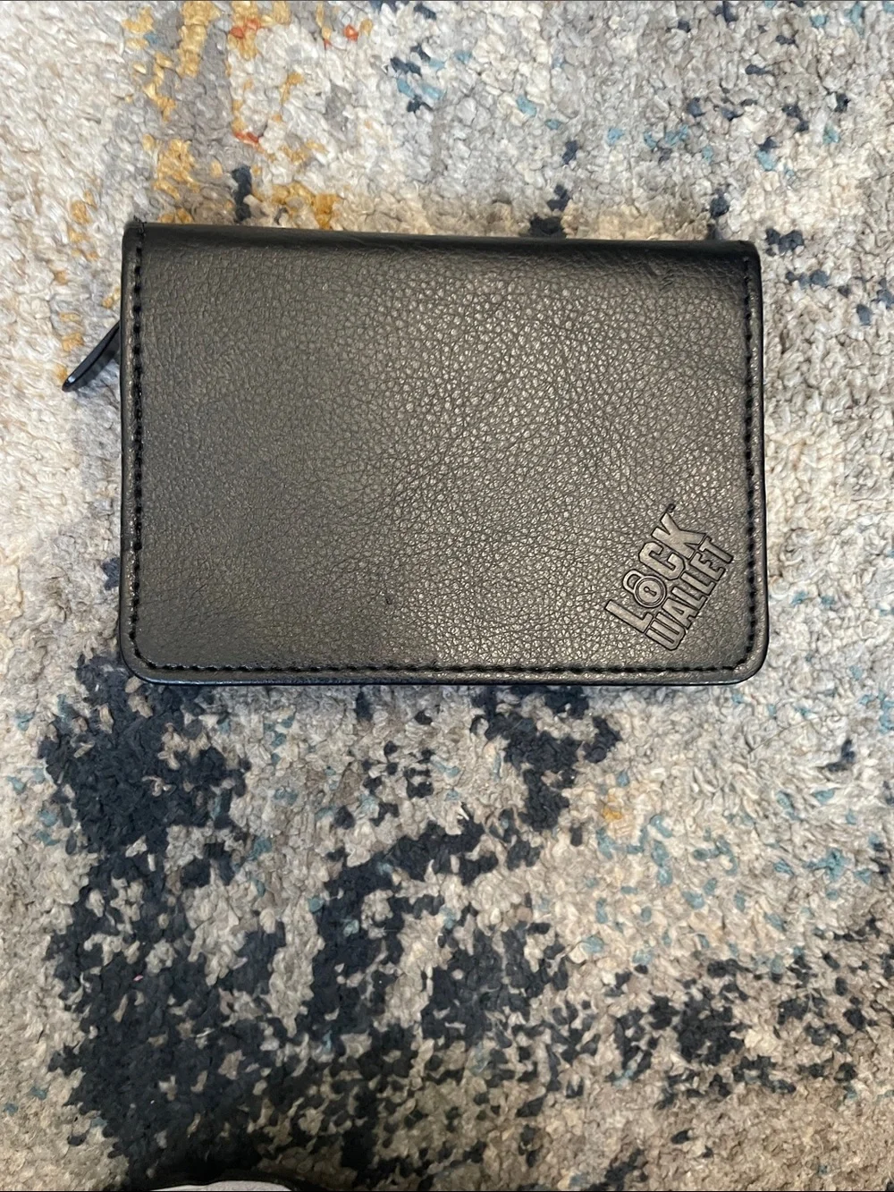 Men's Black Leather Card & Key Holder
